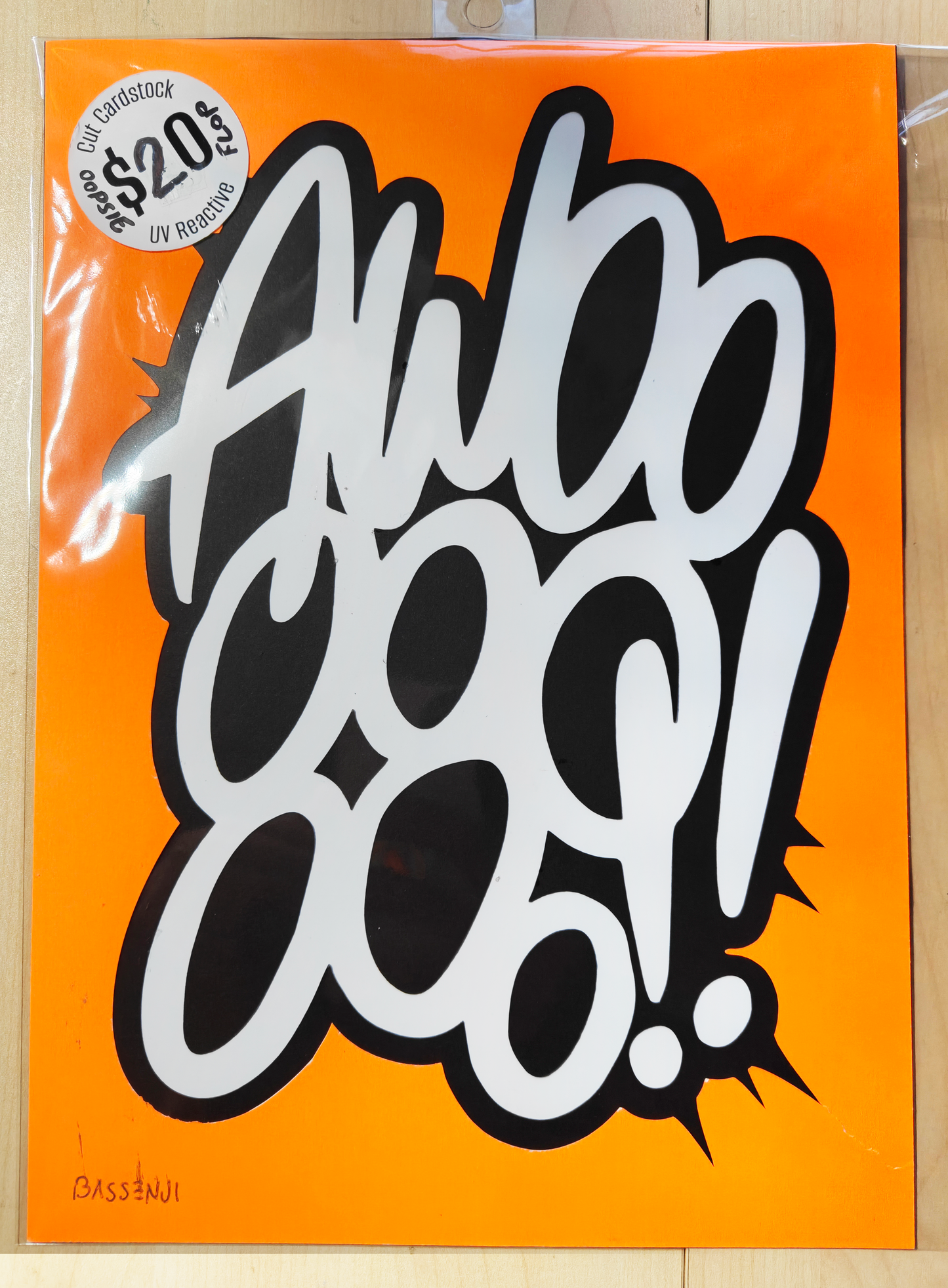 AWOOOOOOOO!! - Cardstock Cutout (Flop)