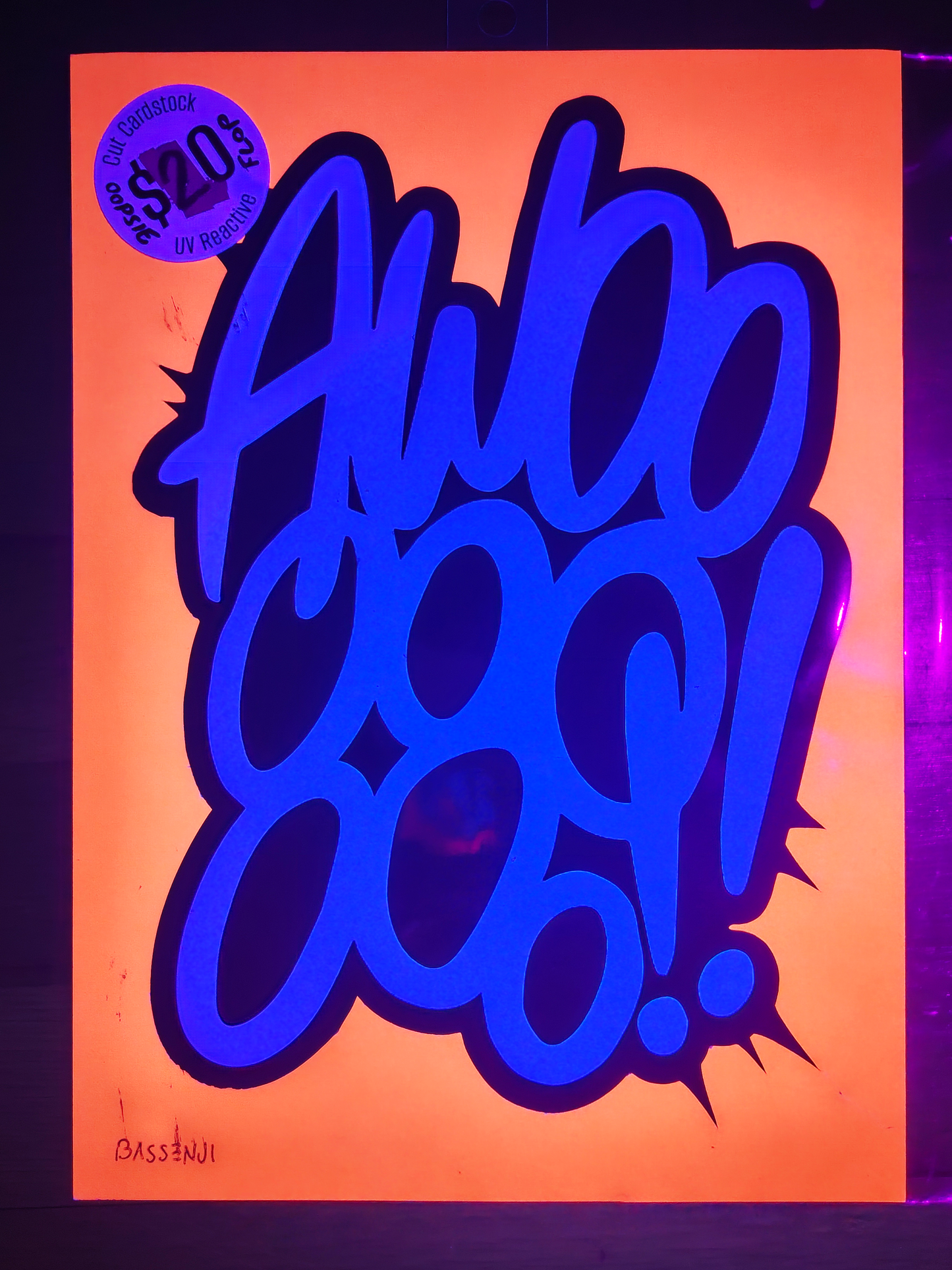 AWOOOOOOOO!! - Cardstock Cutout (Flop)