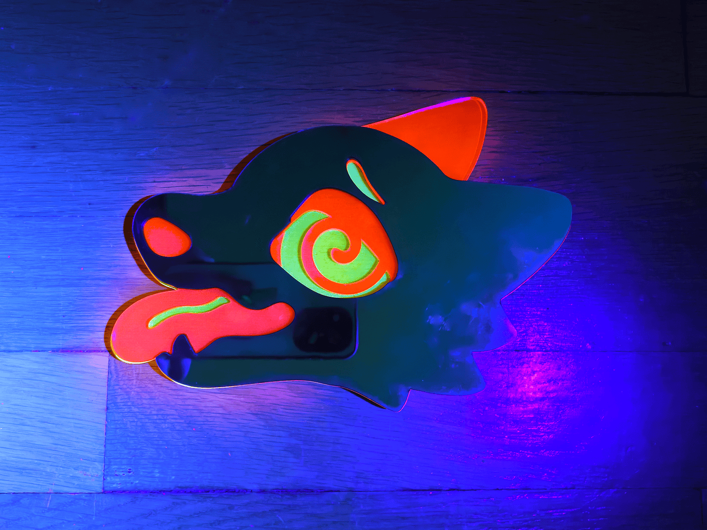 Fixated Wolfy I - Acrylic Art