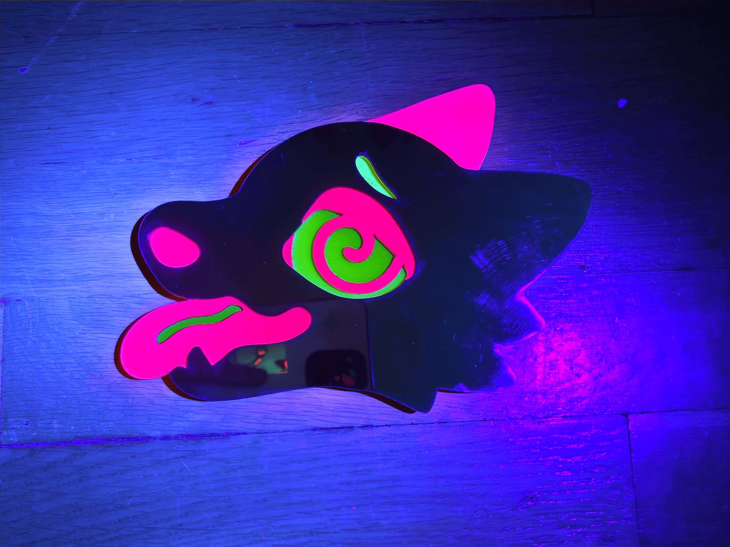 Fixated Wolfy II - Acrylic Art