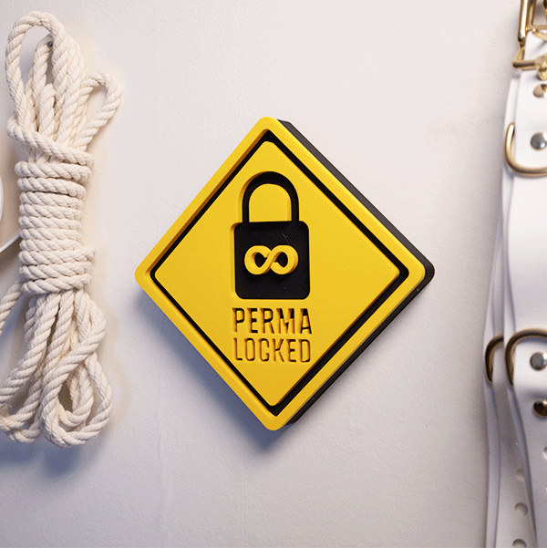 3D yellow hazard signs - Large