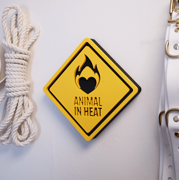 3D yellow hazard signs - Large
