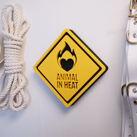 3D yellow hazard signs - Large
